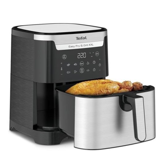 Heißluftfritteuse Tefal Easy Fry & Grill EY801D 6,5L 1650W mit Grill und Touchscreen