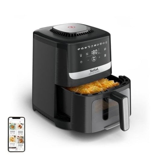 Friteuse sans Huile Tefal Easy Fry Silence EY5568E0 5L 1700W Écran LCD Programmes Auto