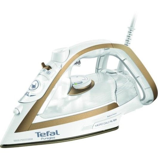 Plancha Tefal Puregliss FV8042 suela Durilium AirGlide Autolimpieza 3000W bronce