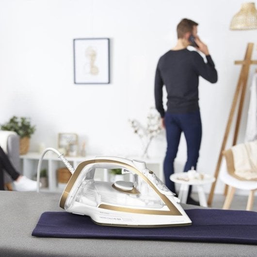 Plancha Tefal Puregliss FV8042 suela Durilium AirGlide Autolimpieza 3000W bronce