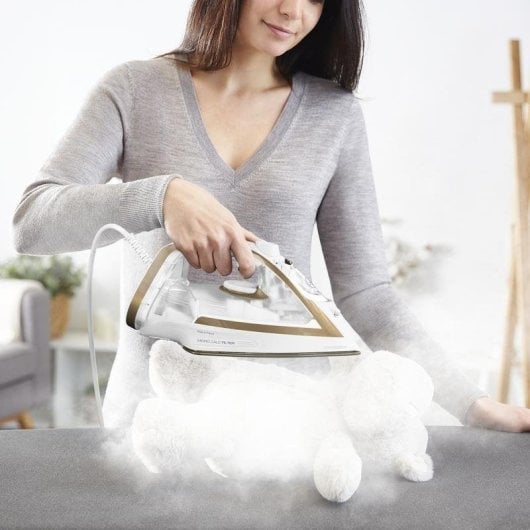 Plancha Tefal Puregliss FV8042 suela Durilium AirGlide Autolimpieza 3000W bronce