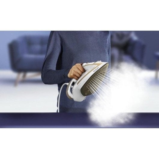 Plancha Tefal Puregliss FV8042 suela Durilium AirGlide Autolimpieza 3000W bronce