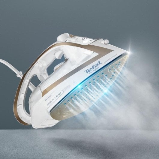 Plancha Tefal Puregliss FV8042 suela Durilium AirGlide Autolimpieza 3000W bronce