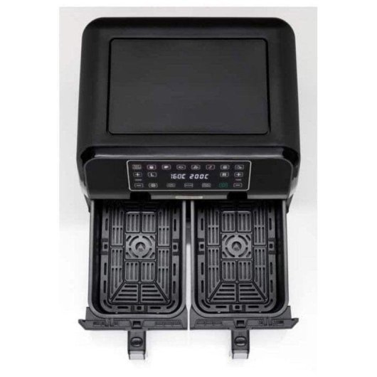 Freidora de aire Kenwood HFM20.000MB 8 L 1700 W doble con pantalla y 8 programas