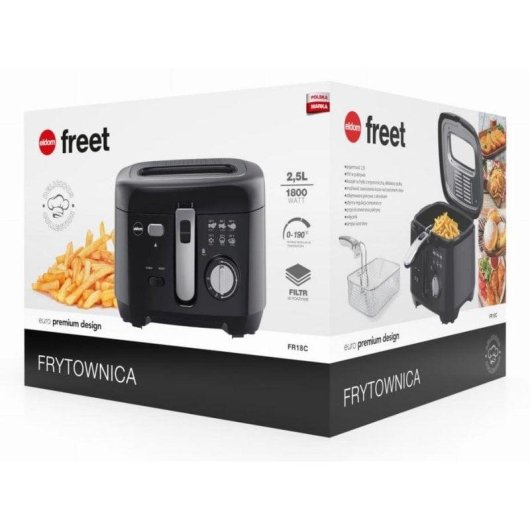 Fritteuse Traditionell Eldom FR18C 2,5L 1800W mit Sichtfenster