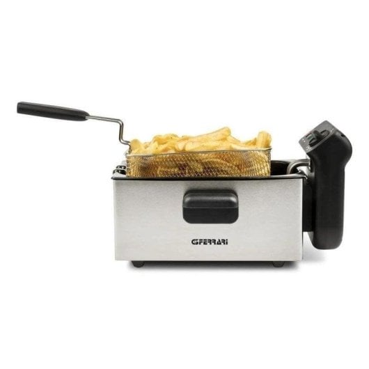 Fritteuse G3Ferrari Pastella 3L 2000W mit Anti-Geruchsfilter und Sichtfenster