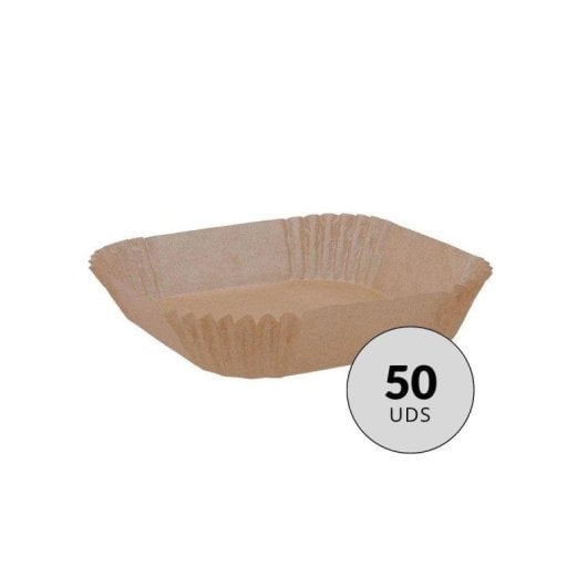 Pack 50 cestas desechables horno Quid Naturalia 20 cm papel multiusos
