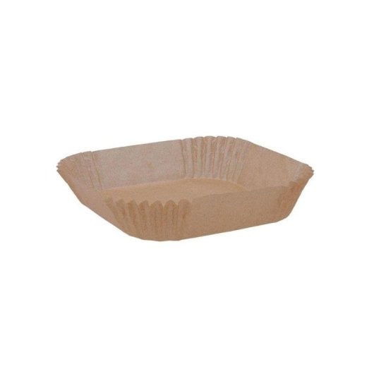 Pack 50 cestas horno desechables Quid Naturalia 23 cm papel cuadrado