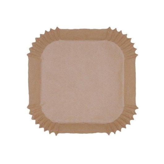 Pack 50 cestas horno desechables Quid Naturalia 23 cm papel cuadrado