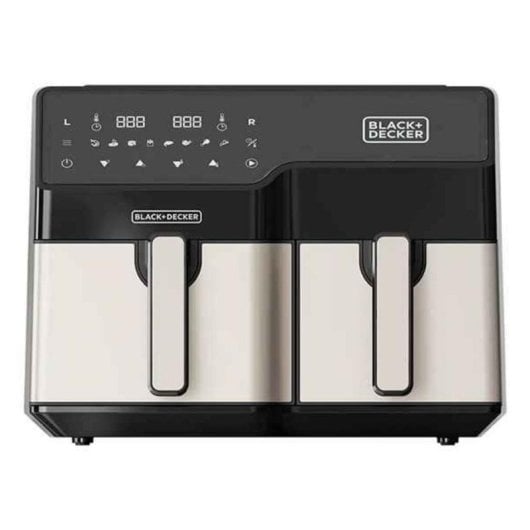 Fritadeira de ar Black & Decker BXAF9000E 9L 2500W dupla com temporizador