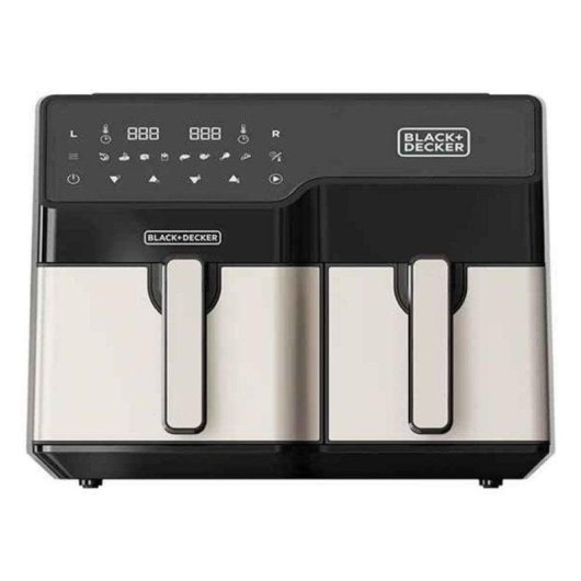 Fritadeira de Ar Black & Decker BXAF9000E 9L 2500W Dupla Zona com Temporizador
