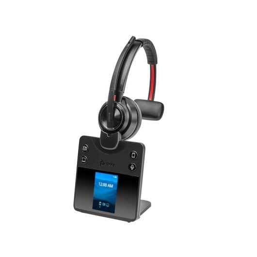 Auriculares Poly Savi 8410 Office Inalâmbricos Bluetooth DECT Cancelamento de Ruído Pretos