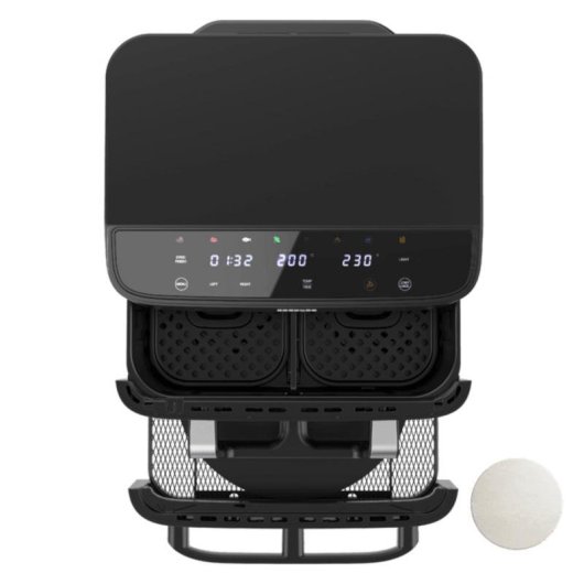 Airfryer Cecotec Cecofry Foodcourt 18000 Double Zone 18 L 2700 W Four Pizza