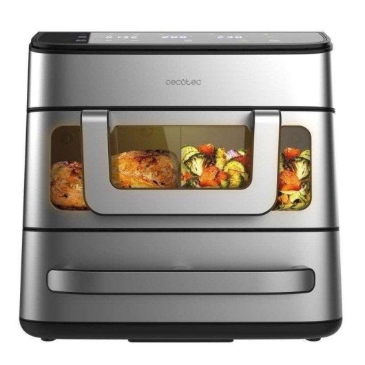 Airfryer Cecotec Cecofry Foodcourt 18000 Double Zone 18 L 2700 W Four Pizza