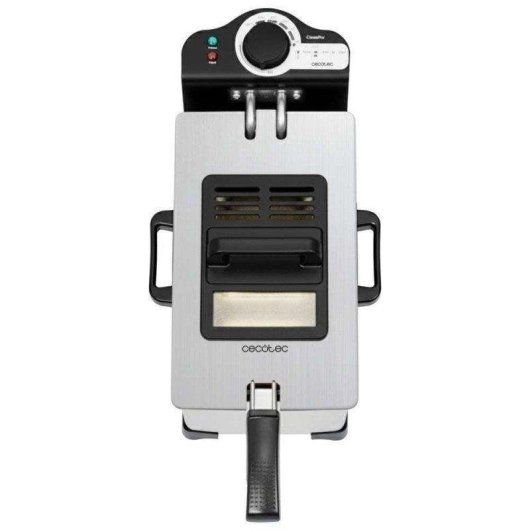 Fritadeira Cecotec CleanFry 3 L Full Inox 3L 2000W com filtro OilCleaner e tampa antiodores