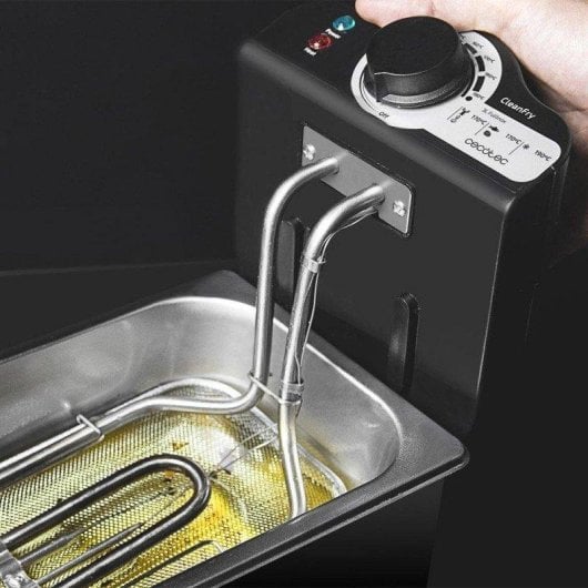 Friggitrice tradizionale Cecotec Cleanfry 3L Full Inox 3 litri 2000W filtro OilCleaner