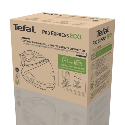 Estação de engomar a vapor Tefal Pro Express Eco GV9E22E0 2200W 7,6 bar 1,8L Durilium AirGlide