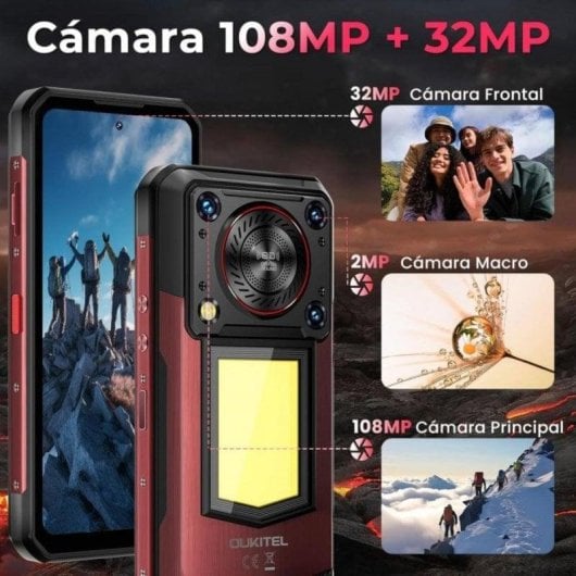 Oukitel WP56 5G 12 Go Noir 6,8" 512 Go étanche