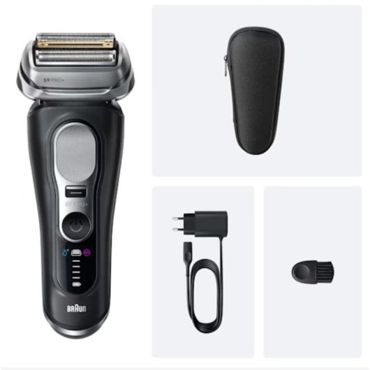 Rasierer Braun Series 9 Pro+ 9600s Schwarz 5-Klingen Wet&Dry Lithium-Ionen-Akku