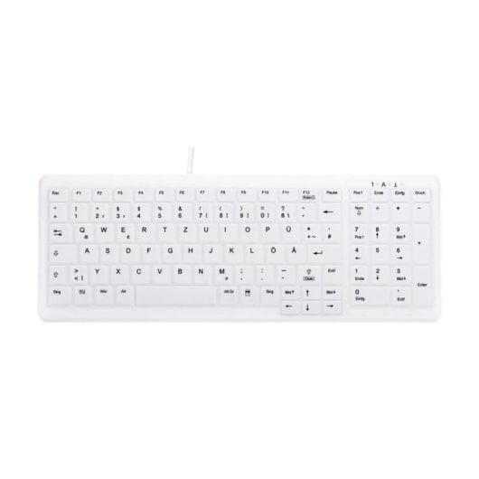 Teclado CHERRY AK-C7000 tijera médico QWERTZ alemán blanco resistente a agua