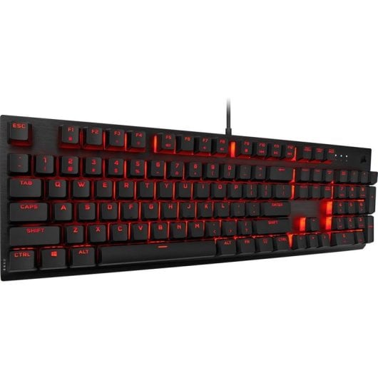 Teclado Corsair CH-910D029-FR mecânico Layout FR retroiluminado RGB full size cinzento
