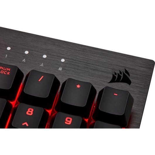 Teclado Corsair CH-910D029-FR mecânico Layout FR retroiluminado RGB full size cinzento