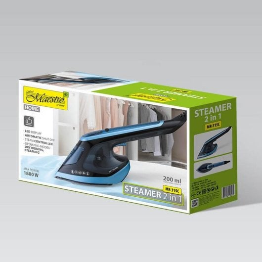 Vaporizador de prendas Maestro MR-315C 1800W portátil azul 0,18 L