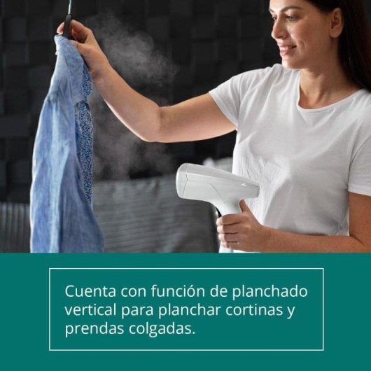 Plancha vertical de vapor Kubo 1600W depósito 320 ml ajuste vapor apagado automático blanco