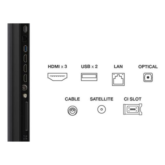 TV TCL QD-Mini LED C69KS 55" 4K Smart TV Google TV HDR