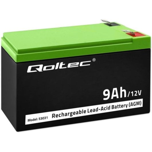 Batterie pour onduleur Qoltec 53031 12 V 9 Ah VRLA compacte