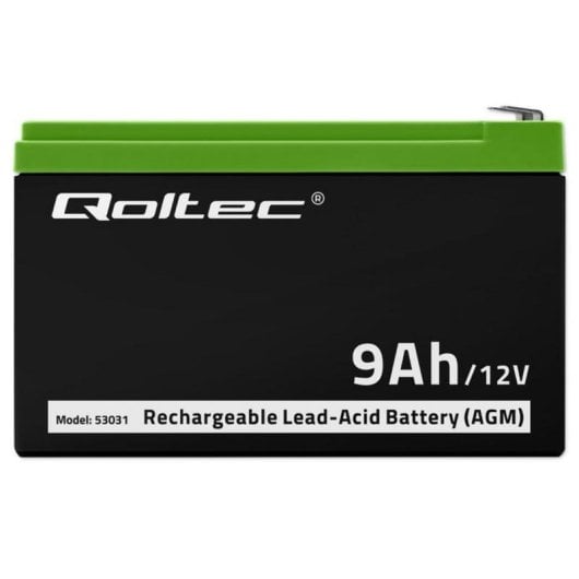 Batterie pour onduleur Qoltec 53031 12 V 9 Ah VRLA compacte