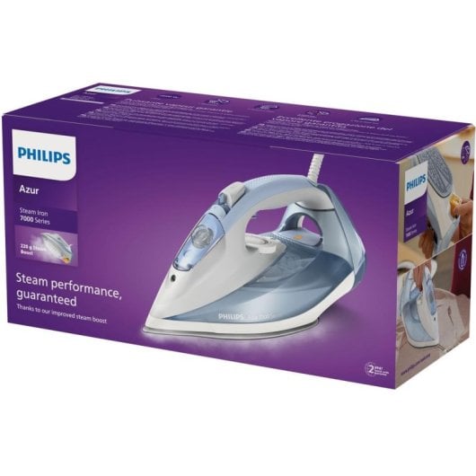 Fer à repasser Philips 7000 series DST7011/20 SteamGlide Plus 2600W Bleu 220g