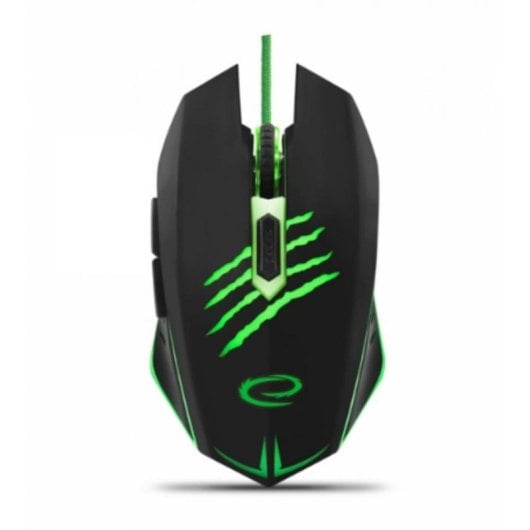 Souris Esperanza EGM209G USB Type-A 2400 DPI Noir Vert 6 Boutons Gaming