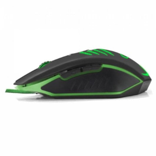 Souris Esperanza EGM209G USB Type-A 2400 DPI Noir Vert 6 Boutons Gaming