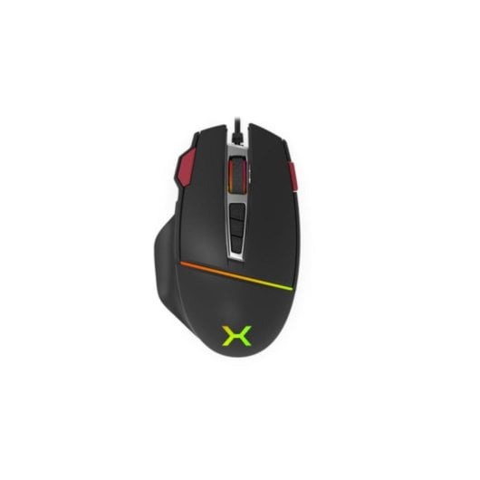 Ratón KRUX Fuze Pro USB tipo A 12000 DPI Negro RGB 11 Botones Programables