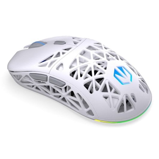 Ratão ENDORFY LIV Wireless Onyx White Bluetooth 12000 DPI Branco RGB
