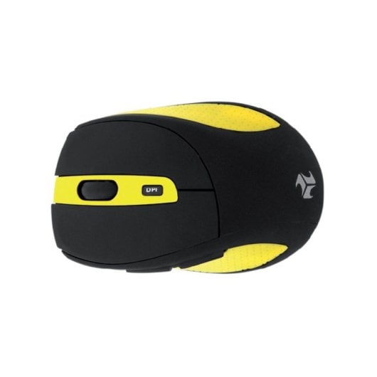 Souris Ibox BEE2 PRO Sans Fil RF 1600DPI Noir Jaune Ergonomique Nano USB