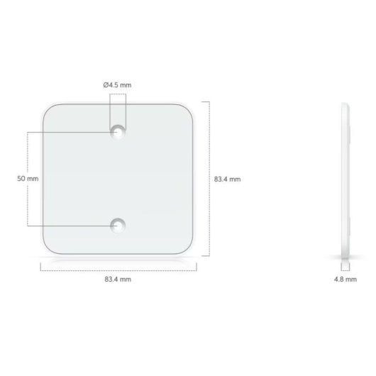Supporto da muro Ubiquiti UACC-FM-16cm Bianco magnetico per UniFi Express 7