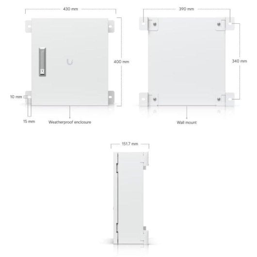 Gabinete Ubiquiti UACC-Junction-Utility Protección Exterior IP55 Acero Montaje Pared