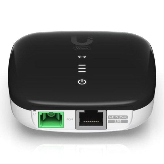 Convertidor de red Ubiquiti WaveFiber ONU hasta 2,5 Gbps, PoE, SC/APC, 20 km
