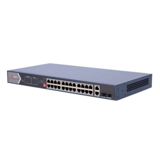 Switch Hikvision DS-3E0528HP-E 28 puertos PoE+ Gigabit 370W rack metálico