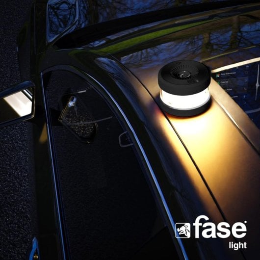 Fase Light Baliza V16 Homologada DGT con Geolocalizador Negra