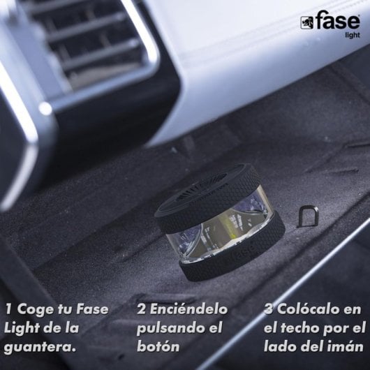 Fase Light Baliza V16 Homologada DGT con Geolocalizador Negra