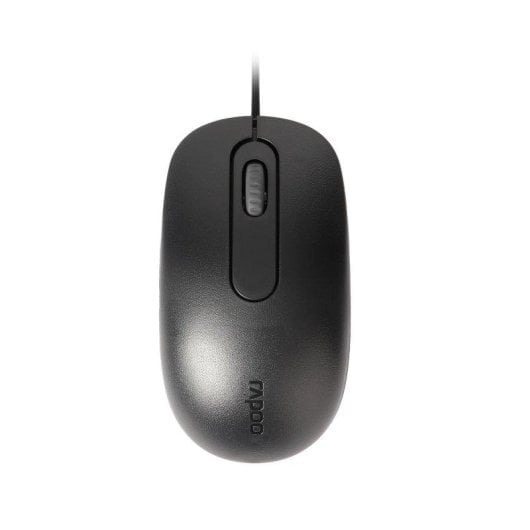 Ratón Rapoo N200 USB 1600DPI Negro Ambidiestro Alta Precisión