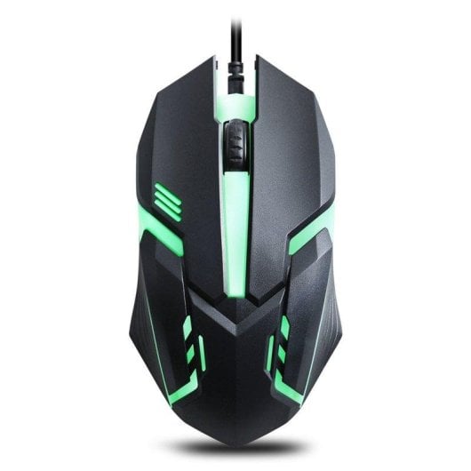 Rato e Teclado Dam Electronics CMK-158 Com Fio 3200 DPI RGB Retroiluminado Preta