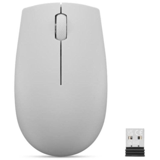 Ratón Lenovo GY51L15678 Inalámbrico RF 1000 DPI Gris Ambidiestro Ergonomía