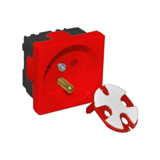 Multiprise Alantec PZ01 1 Prise 16 A 230 V Boitier ABS Rouge