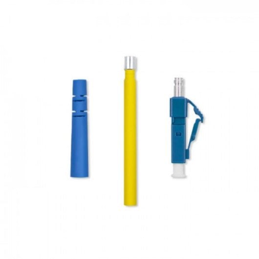 Conector de fibra óptica Qoltec 54432 LC/PC Monomodo Azul Prata Amarelo 200 peças