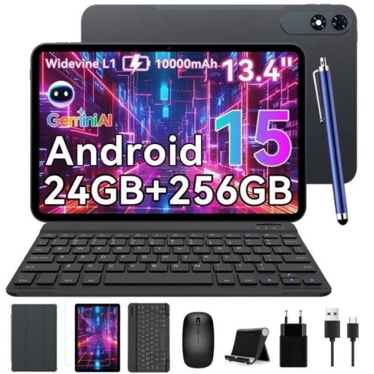 Tablet TABWEE T60 Pro WiFi 13,4" 8GB 256GB Negro Stylus Pen