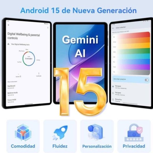 Tablet TABWEE T80 WiFi 10,1" 18GB Gris 128GB Pantalla IPS